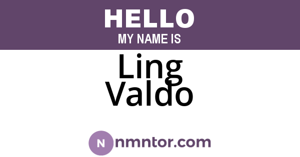 Ling Valdo
