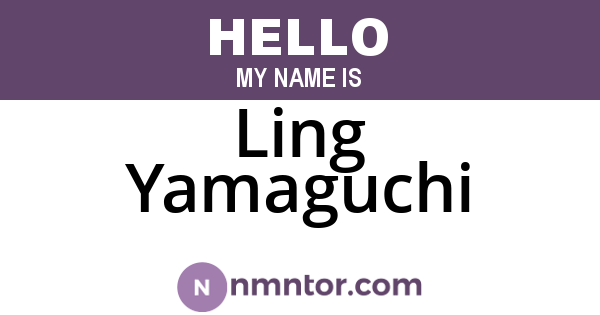 Ling Yamaguchi