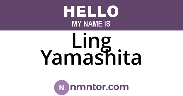 Ling Yamashita