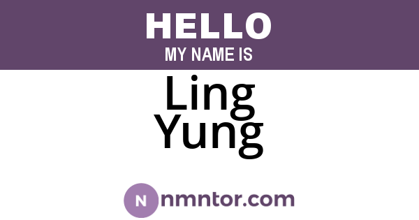 Ling Yung