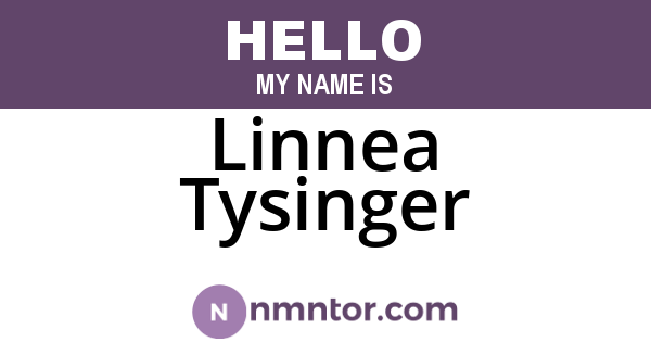Linnea Tysinger
