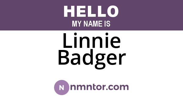 Linnie Badger