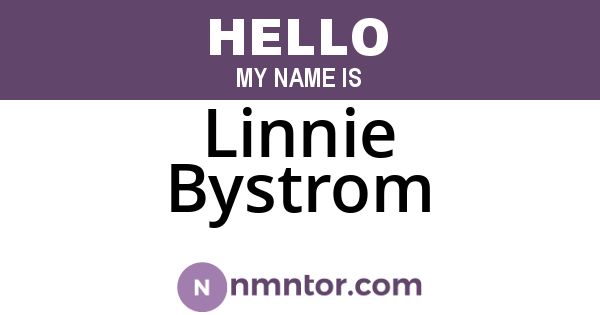 Linnie Bystrom