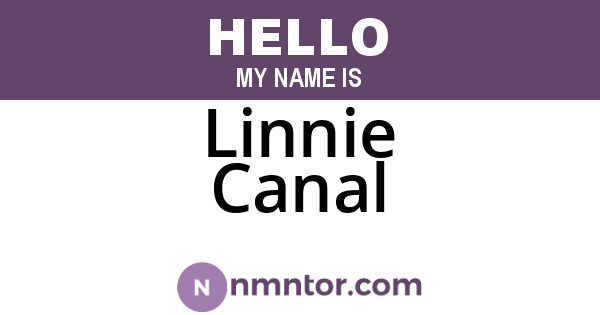 Linnie Canal