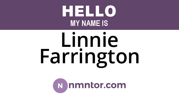 Linnie Farrington