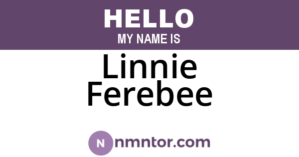 Linnie Ferebee