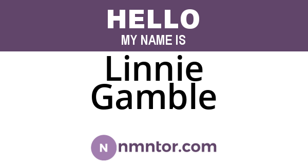Linnie Gamble