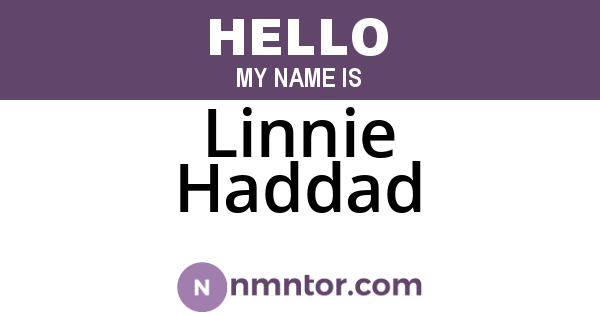 Linnie Haddad