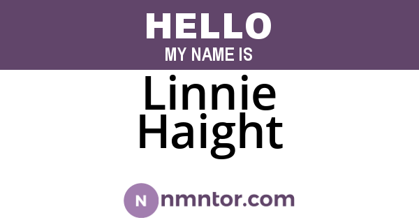 Linnie Haight