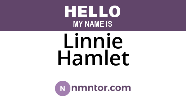 Linnie Hamlet