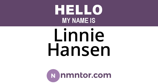 Linnie Hansen