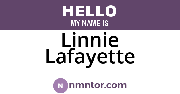 Linnie Lafayette