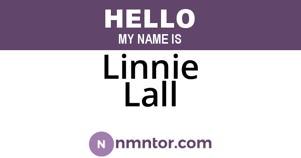 Linnie Lall