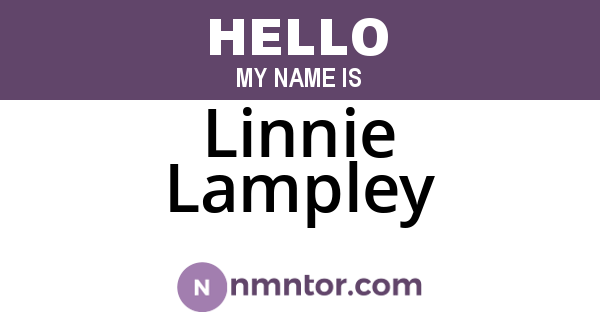 Linnie Lampley