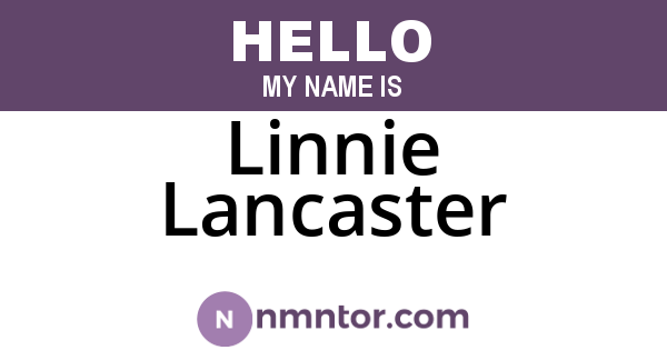 Linnie Lancaster