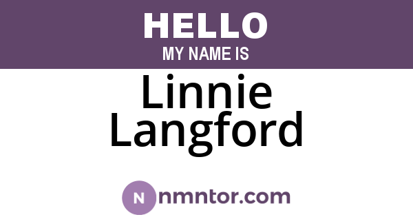 Linnie Langford