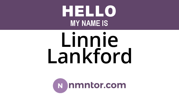 Linnie Lankford