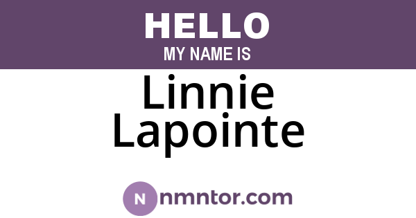 Linnie Lapointe