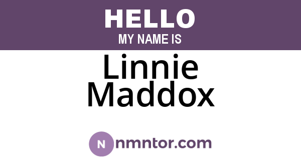 Linnie Maddox