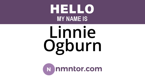 Linnie Ogburn