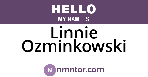 Linnie Ozminkowski