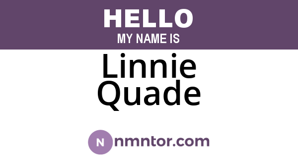 Linnie Quade