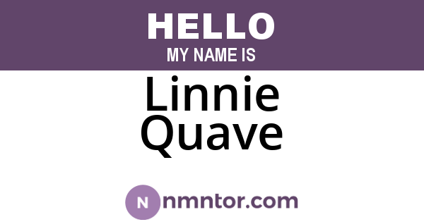 Linnie Quave