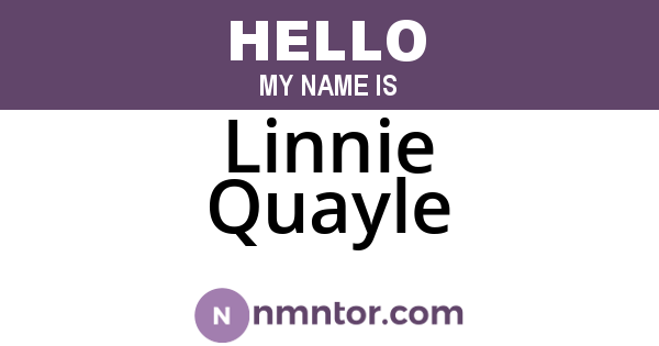 Linnie Quayle