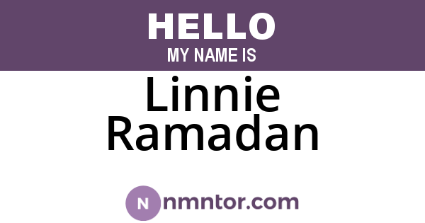 Linnie Ramadan