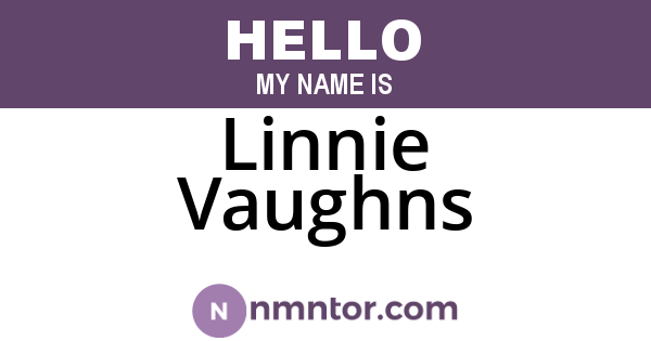 Linnie Vaughns