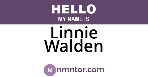 Linnie Walden