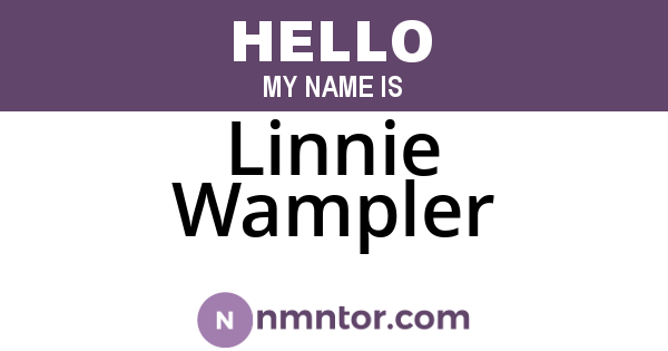 Linnie Wampler