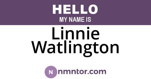 Linnie Watlington