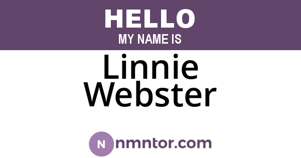 Linnie Webster