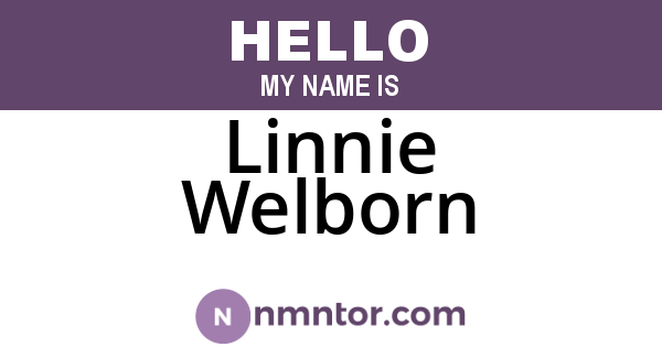 Linnie Welborn