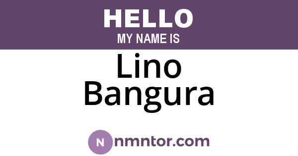 Lino Bangura