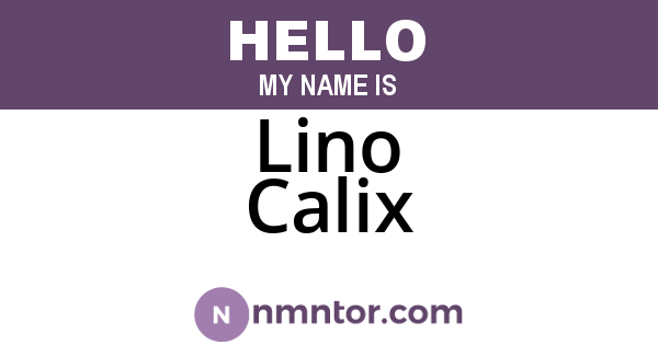 Lino Calix