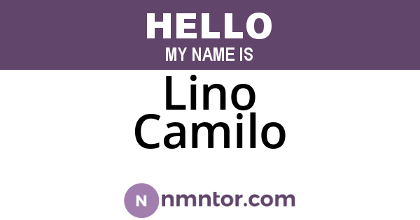 Lino Camilo