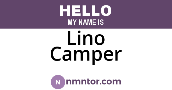 Lino Camper