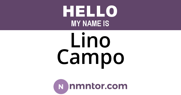 Lino Campo