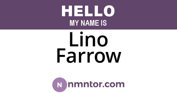 Lino Farrow