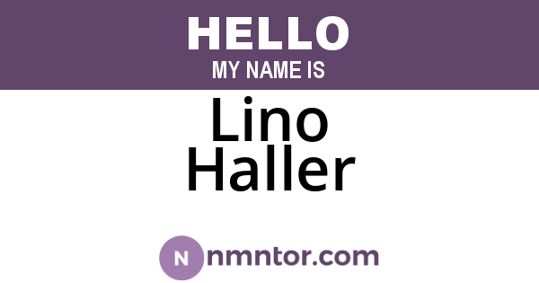 Lino Haller