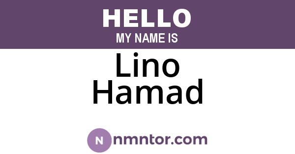 Lino Hamad