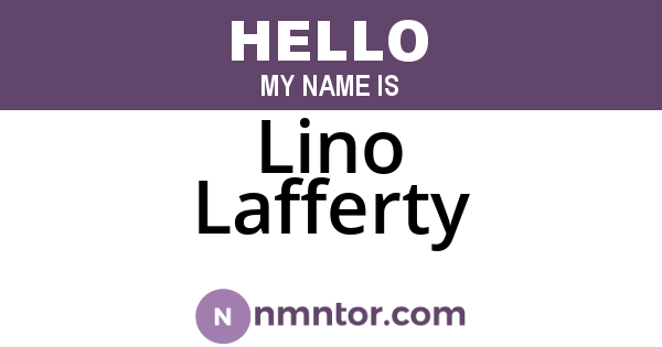 Lino Lafferty