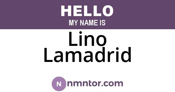 Lino Lamadrid