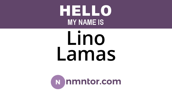 Lino Lamas
