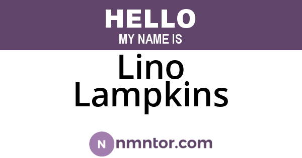 Lino Lampkins