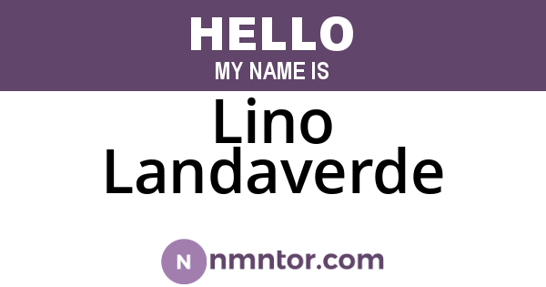 Lino Landaverde