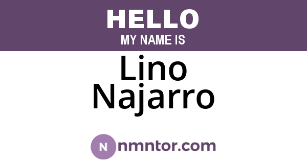 Lino Najarro