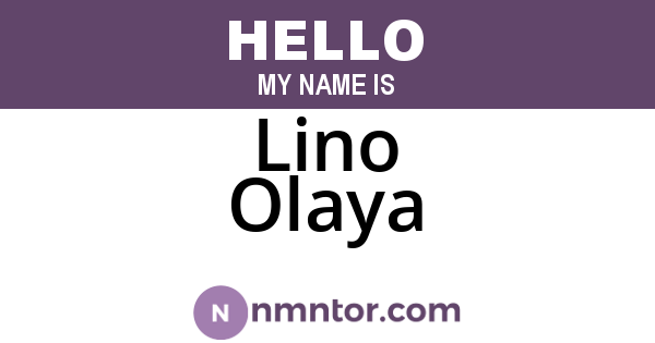 Lino Olaya